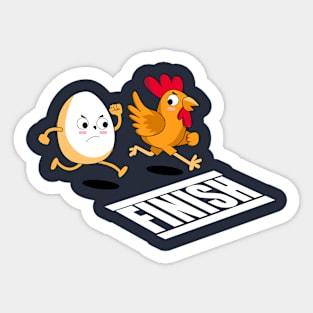 Chicken and Egg Sticker